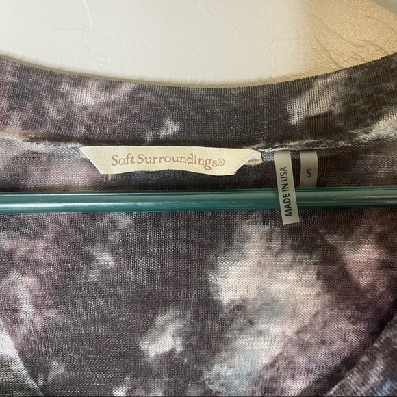 Soft Surroundings Nouveau Shark Bite Hem Tunic Top - Picture 3 of 6